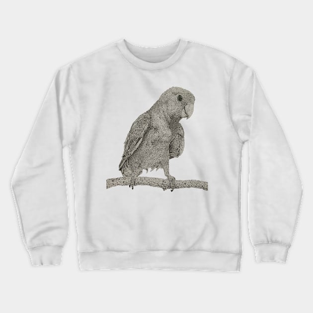 Dotwork Lovebird Art Print Crewneck Sweatshirt by DrawWithSacha